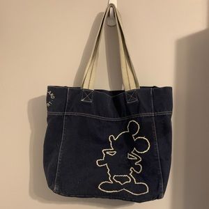 Mickey Mouse navy canvas tote